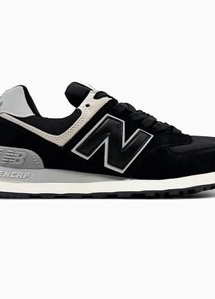 Кросівки чоловічі new balance 574 grey/black
