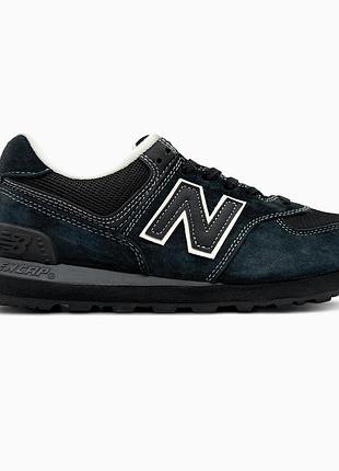 Кросівки жіночі new balance 574 classic black/white