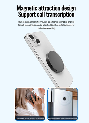 Цифровой мини диктофон с поддержкой искусственного интеллекта модель a6 mini