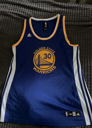 Майка чоловіча adidas nba golden state warriors синя xl