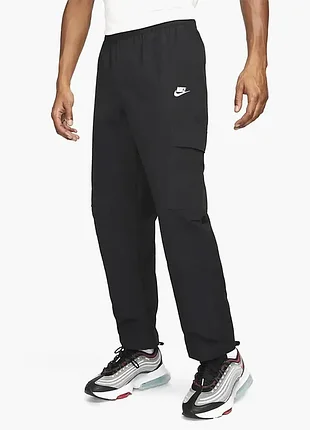 Оригинальный! брюки мужские nike club cargo wvn pant black dx0613-010
