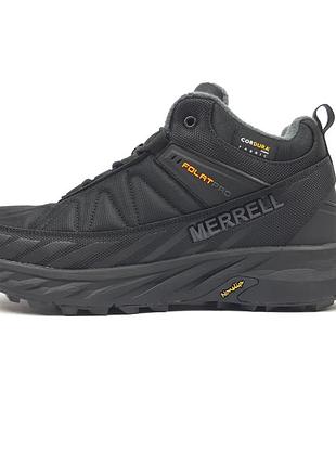Merrell float pro высокие черные с оранжевым 2