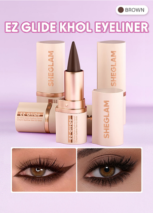 Матовий олівець для очей ez glide matte eyeliner pencil - brown (6300)