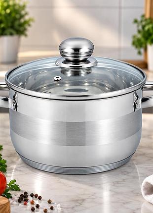 Каструля benson 4,5л bn-220 з кришкою ø22×12см