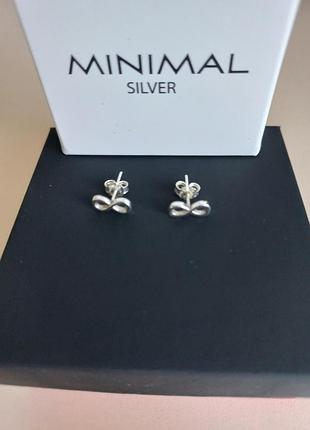 Сережки 925 оригінал minimal