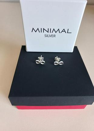 Серьги 925  оригинал  minimal 6