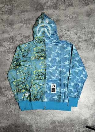 Чоловіче худі bape x van gogh | худі бейп х ван гог