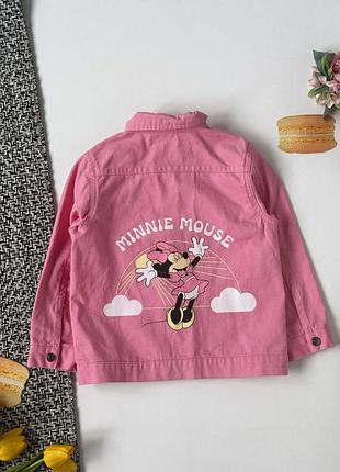 Легкая джинсовая куртка, джинсовка disney minnie mouse 2-3 года, 98 см