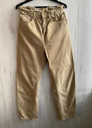 Жіночі джинси mng denim mom бежеві