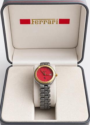Наручний годинник унісекс ferrari titanio swiss made, червоний, титановий