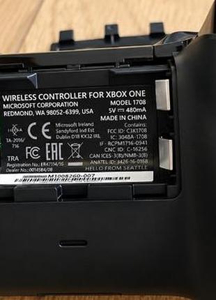 Оригинальный беспроводной геймпад (джойстик) xbox wireless controller (модель 1708). для xbox one s/x, а также идеально подходит для xbox series x/s, 3
