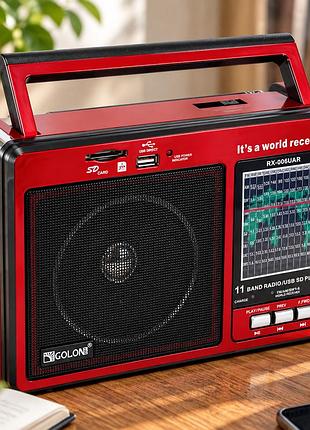 Радіоприймач портативний акумуляторний golon rx-006 uar fm радіо з usb виходом