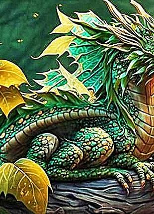 40*50см без підрамника "символ року дракон", тм алмазка - алмазна мозаїка