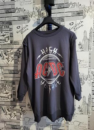 Платье свитшот худи мерч ac/dc