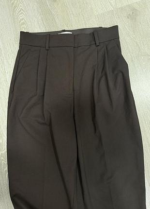 Брюки шоколадні жіночі h&m 4