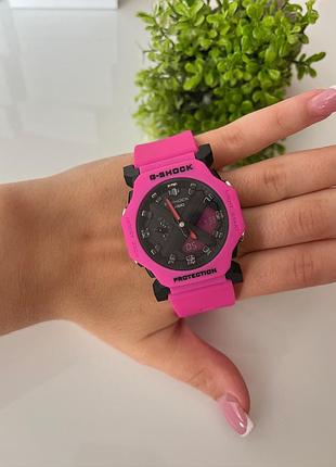 Часы casio g-shock ga-2300-4a - розовый, аналогово-цифровой, спортивный, shock resistant