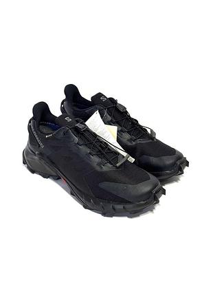 Оригінал спортивні чоловічі трекінгові кросівки salomon supercross 4 gtx w gore-tex 417339 20 v0 чорний взуття для бігу оригинал саломон для спорту 42