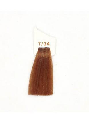 Крем-фарба 7/34 блонд золотистий мідний inebrya color, 100 мл