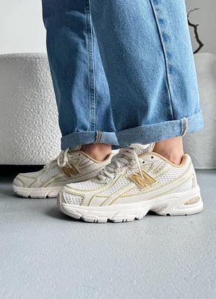 Кроссовки женские new balance 740 white/yellow