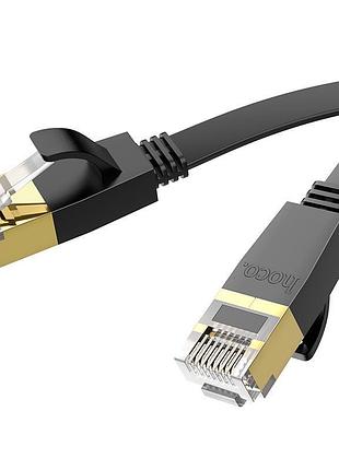 Мережевий кабель hoco general pure copper flat network ) black ( )