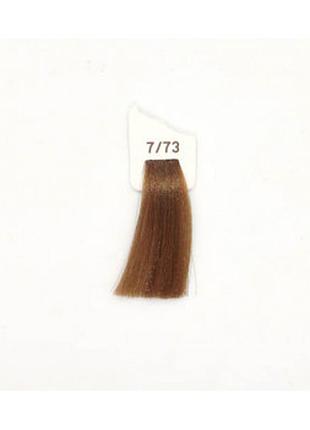 Крем-фарба 7/73 блондин коричневий золотистий inebrya color, 100 мл