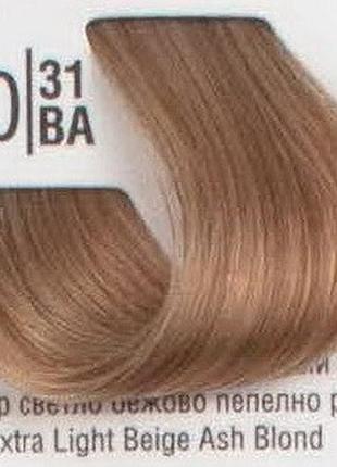 Професійна фарба для волосся 10/31ba надсвітлий холодний бежевий блонд spa master cream color 100 мл