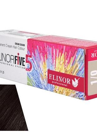Краска для волос 1/0 elinorfive5 professional черный 100 мл