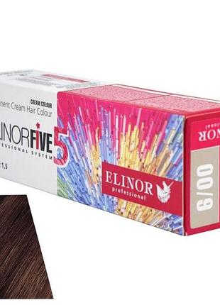 Фарба для волосся elinorfive5 professional темно-русявий для сивини 6/00 100 мл