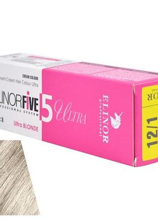 Краска для волос elinorfive5 professional пепельный 12/1 100 мл