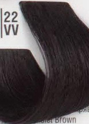 Професійна фарба для волосся 44/22vv інтенсивний фіолетовий шатен spa master professional cream color 100 мл