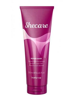Маска восстанавливающая inebrya sheсare repair mask 250 мл