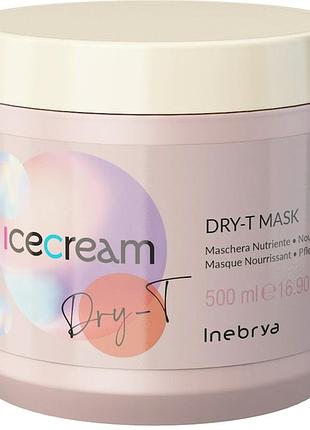 Маска для сухих вьющихся и окрашенных волос inebrya mask dry-t 500 мл
