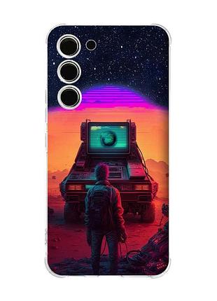 Чехол с утолщёнными углами на samsung galaxy s22 plus постмир (принт 245)