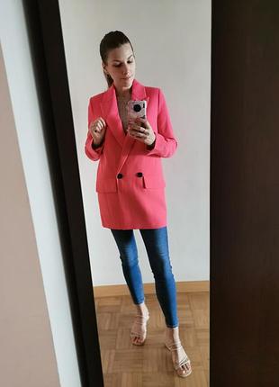 Піджак zara малиновий