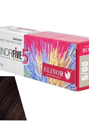 Краска для волос elinorfive5 professional светлый шатен для седины 5/00 100 мл