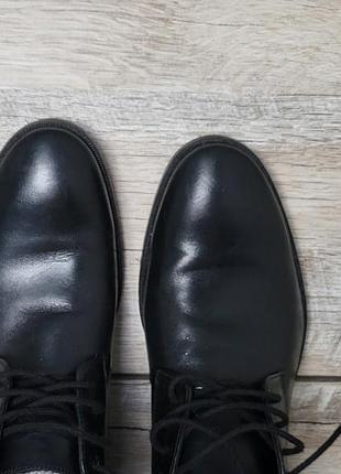 Туфлі чоловічі clarks чорні шкіряні