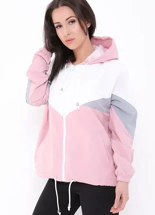 Женская разноцветная ветровка с капюшоном от boohoo