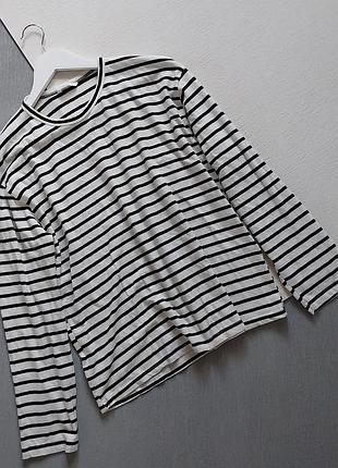 1=2 на все 🔥🔥🔥 лонгслив zara в полоску оверсайз, р. xs