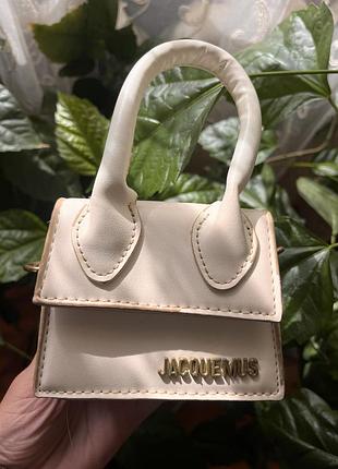 Сумка для жінок jacquemus le chiquito mini бежева