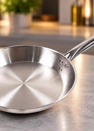 Сковорода benson 28см horeca bn-637 из нержавеющей стали
