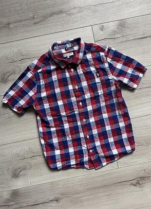 Рубашка поло в клетку на мальчика u.s. polo assn. 8-9 лет / 134 см