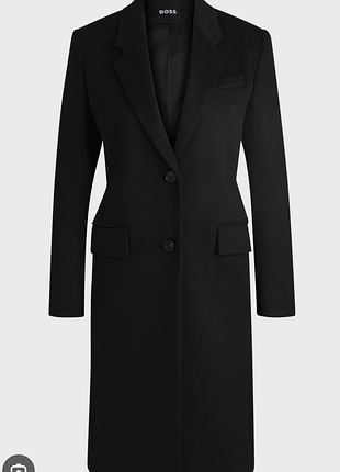 Классическое шерстяное пальто hugo boss (модель cavanila) с кашемиром