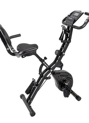 Велотренажер магнитный со спинкой insportline xbike max