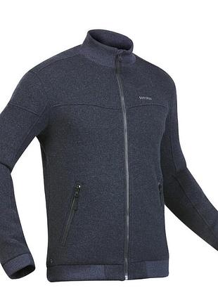 Чоловіча тепла флісова куртка(кофта) quechua fleece warm sh100 dark navy