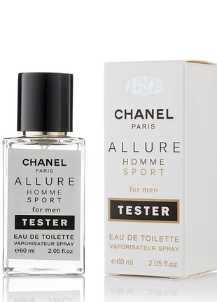 Тестер hologram для мужчин chanel allure homme sport / шанель аллюр хом спорт / 60 ml.