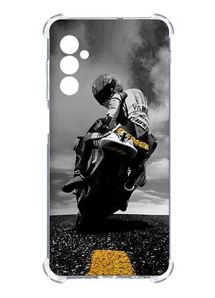 Чехол с утолщёнными углами на samsung galaxy a27 мото (принт 69)
