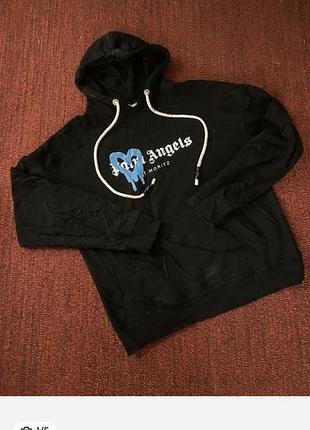 Худі чоловіче palm angels st. moritz heart sprayed hoodie (або palm angels st. moritz sprayed heart hoodie