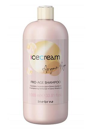 Шампунь с аграновым маслом для окрашенных волос inebrya pro-age shampoo argan oil 1000 мл