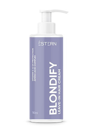 Незмивний крем-догляд blondify blonde care для відновлення та живлення світлого волосся éstern 180 мл