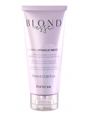 Интенсивная питательная маска для блонда inebrya blonde miracle nectar 250 мл